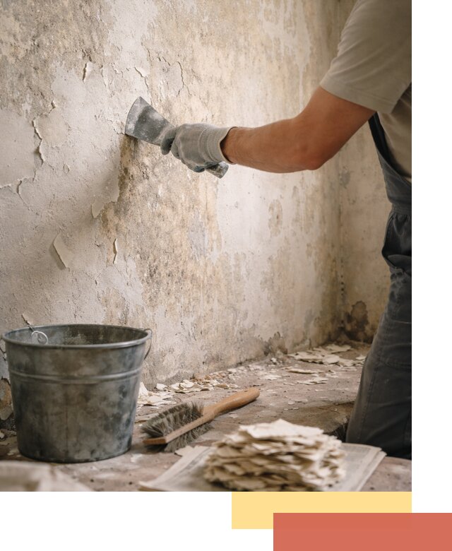 Удаление старой краски со стен в Приморско-ахтарске качественно и быстро