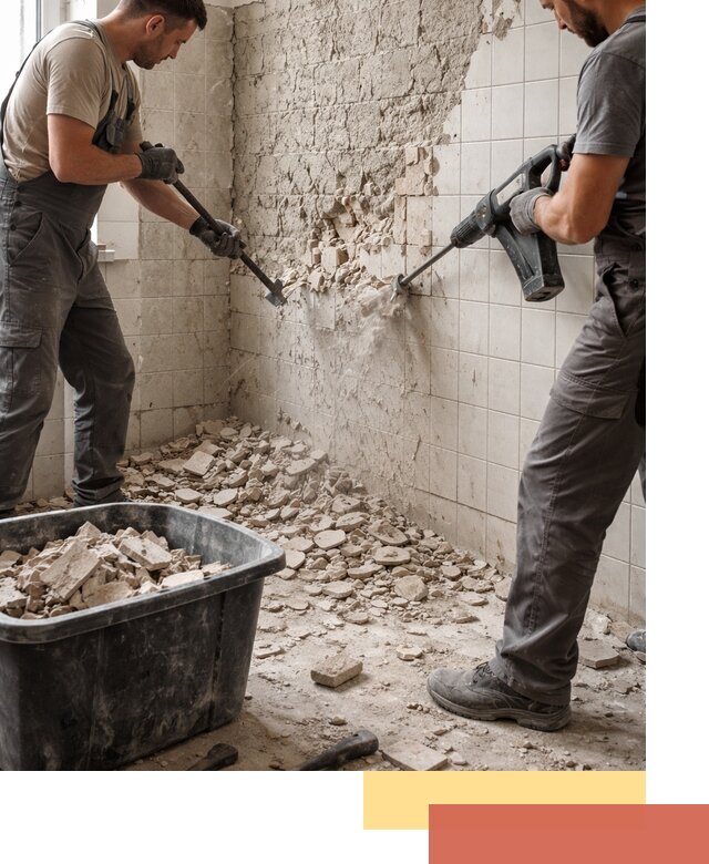 Демонтаж плитки со стен в Приморско-ахтарске быстро и аккуратно