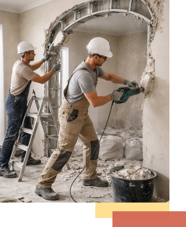 Демонтаж гипсокартонной арки в Приморско-ахтарске быстро и аккуратно