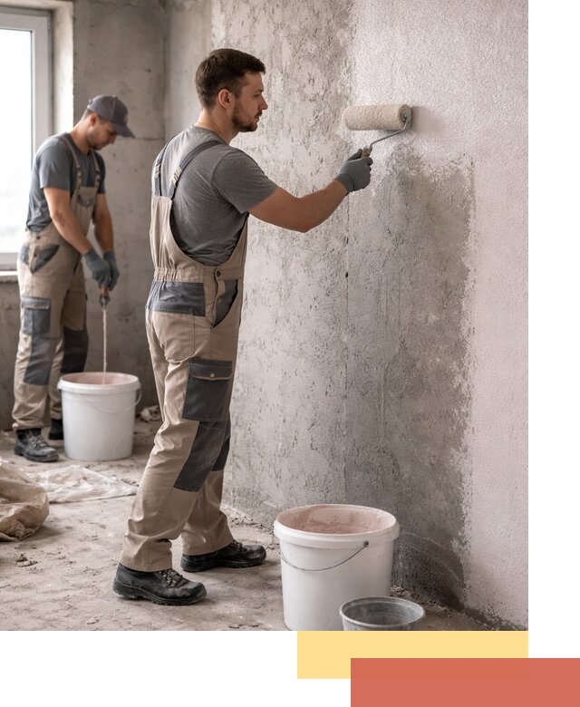 Нанесение бетоноконтакта на стены в Приморско-ахтарске для последующей отделки