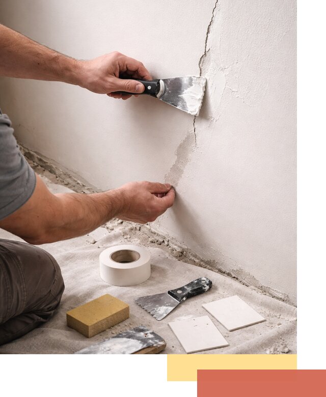 Заделка трещин и сколов в стенах и потолках в Приморско-ахтарске