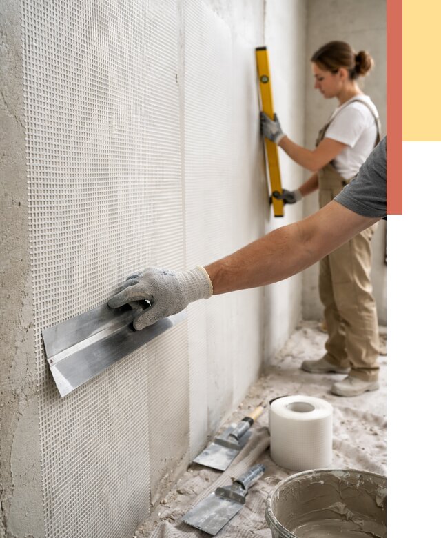 Армирование стен стеклосеткой в Приморско-ахтарске от 3244 руб. под ключ | ОТДЕЛОЧНИК-Прр