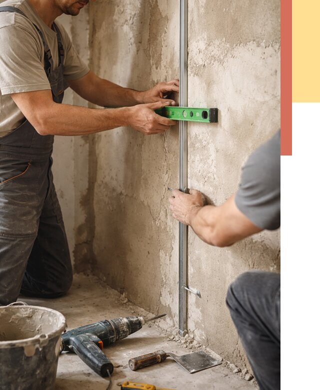 Установка штукатурных маяков в Приморско-ахтарске от 7097 руб. — быстро и недорого | ОТДЕЛОЧНИК-Прр