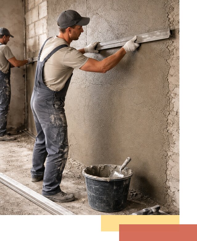 Штукатурка стен цементно-песчаная в Приморско-ахтарске профессионально