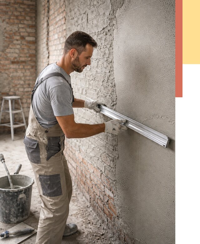 Штукатурка кирпичных стен в Приморско-ахтарске от 4562 руб/м2 — быстро и недорого | ОТДЕЛОЧНИК-Прр