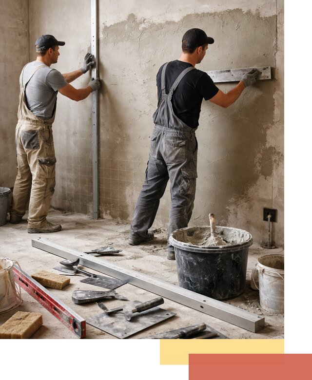 Профессиональная штукатурка стен под плитку в Приморско-ахтарске