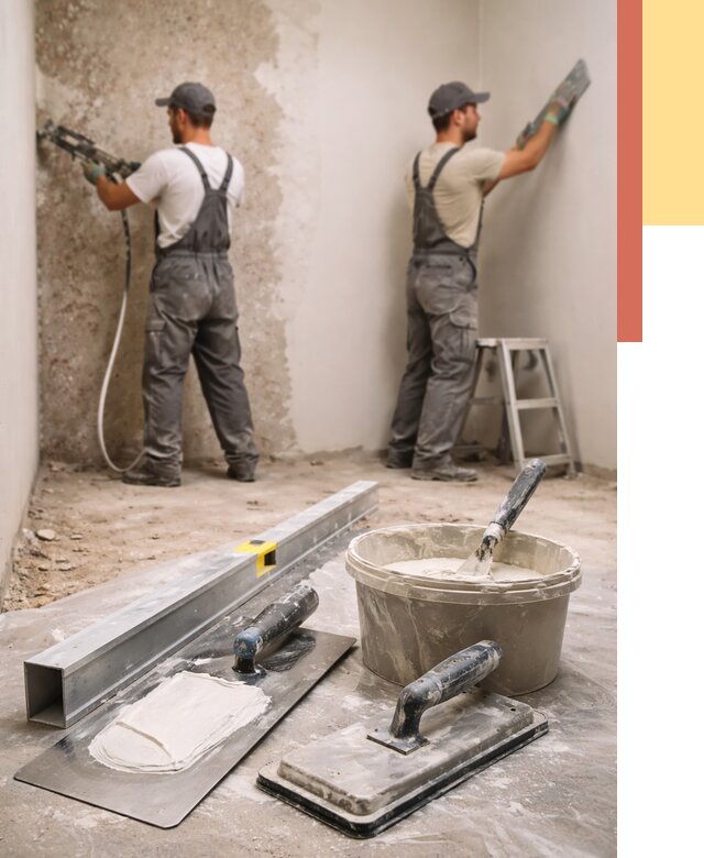 Штукатурка стен под обои в Приморско-ахтарске от 4562 руб./м2 — выравнивание под обои | ОТДЕЛОЧНИК-Прр