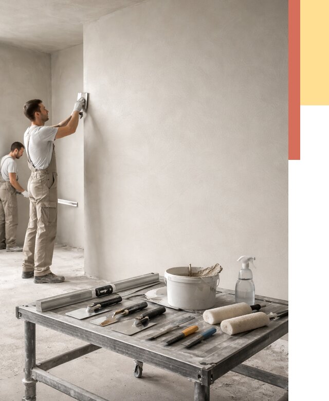 Штукатурка стен под покраску в Приморско-ахтарске от 4562 руб./м² — качественно и недорого | ОТДЕЛОЧНИК-Прр