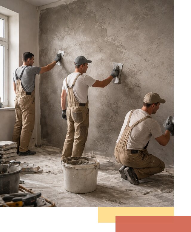 Декоративная штукатурка под бетон в Приморско-ахтарске для стен и потолков