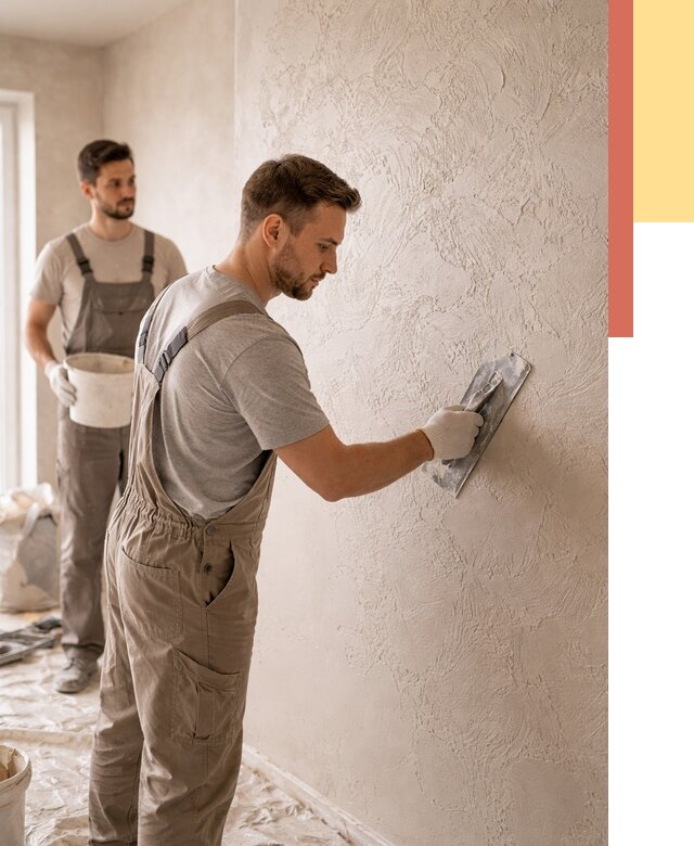 Фактурная штукатурка стен в Приморско-ахтарске от 4258 руб./м² — заказать под ключ | ОТДЕЛОЧНИК-Прр