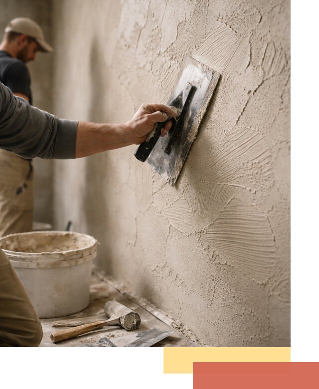 Фактурная штукатурка стен в Приморско-ахтарске — монтаж, отделка, реставрация