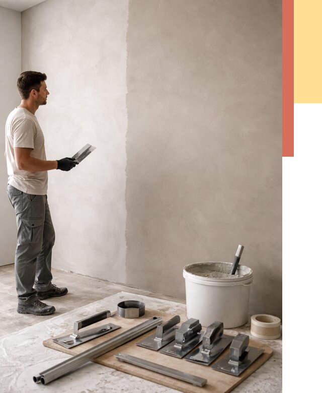 Нанесение микроцемента на стены в Приморско-ахтарске от 3244 руб./м2 под ключ | ОТДЕЛОЧНИК-Прр