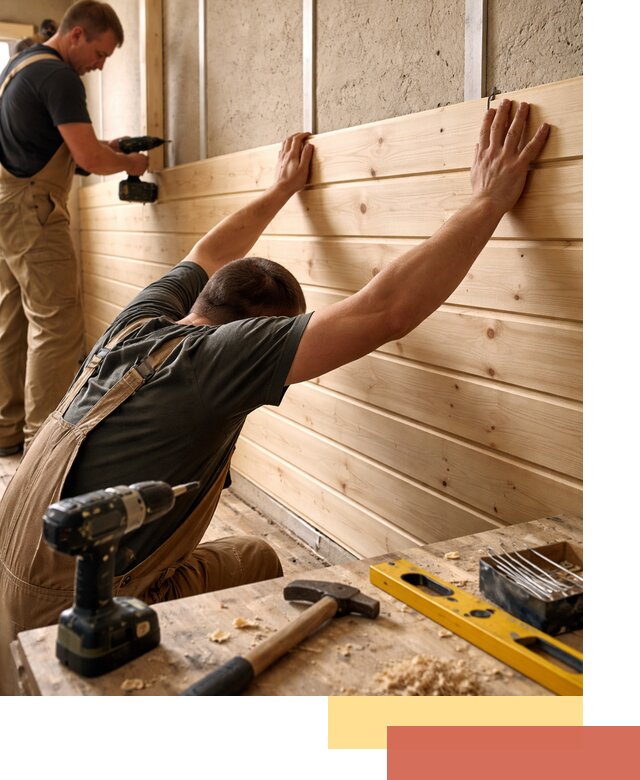 Монтаж деревянной вагонки на стены в Приморско-ахтарске быстро и качественно