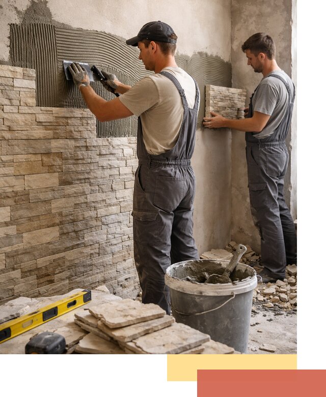 Монтаж искусственного камня в Приморско-ахтарске — облицовка стен и фасадов