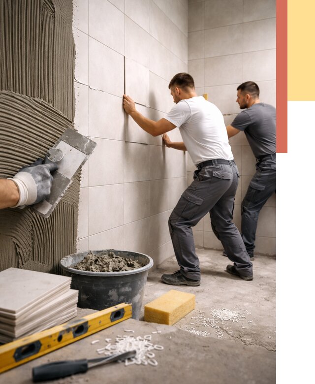 Укладка плитки на стены в Приморско-ахтарске от 862 руб. — качественно и недорого | ОТДЕЛОЧНИК-Прр