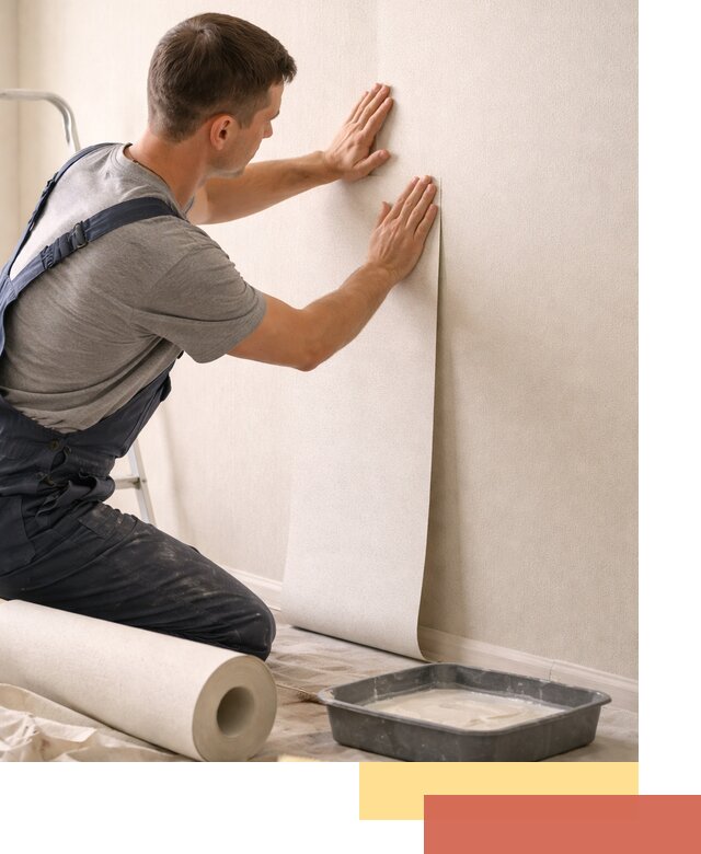 Поклейка флизелиновых обоев в Приморско-ахтарске качественно и быстро