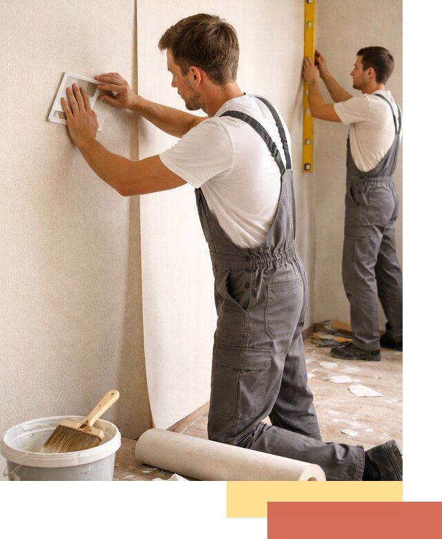 Поклейка бумажных обоев в Приморско-ахтарске качественно и недорого