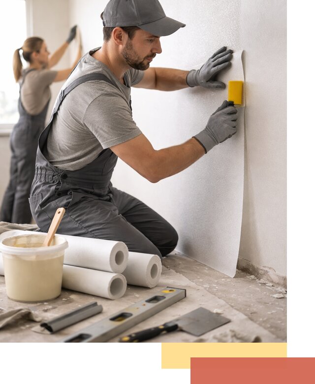 Поклейка стеклообоев профессионально в Приморско-ахтарске