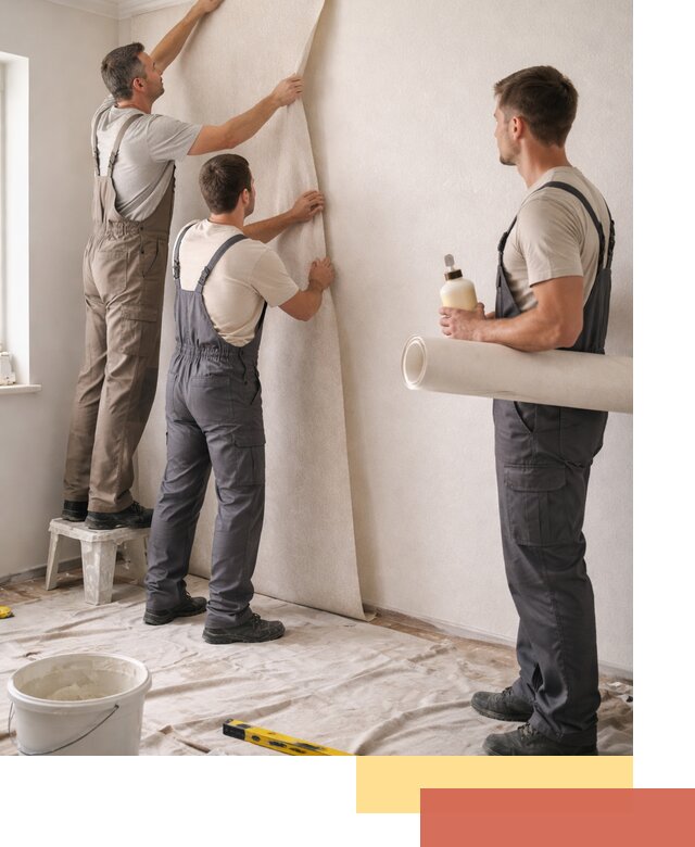 Оклейка стен обоями в Приморско-ахтарске — качественно и профессионально