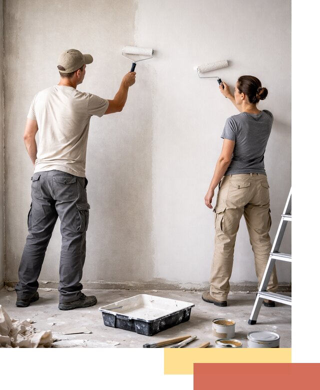 Окраска стен по стеклохолсту в Приморско-ахтарске качественно и долговечно