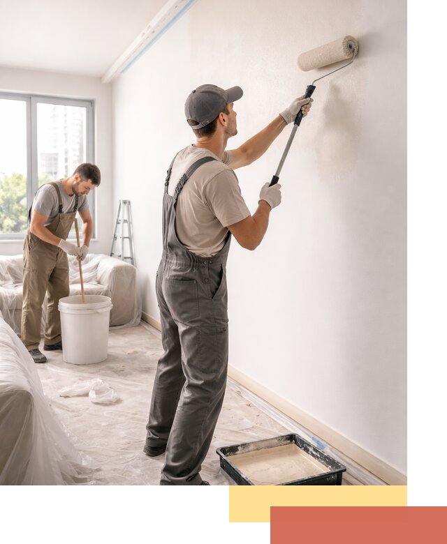 Покраска стен в офисе в Приморско-ахтарске — быстрый и качественный ремонт