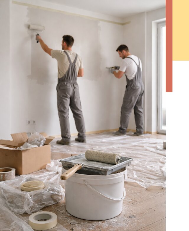 Покраска стен в квартире в Приморско-ахтарске от 2535 руб/м2 — быстро и недорого | ОТДЕЛОЧНИК-Прр