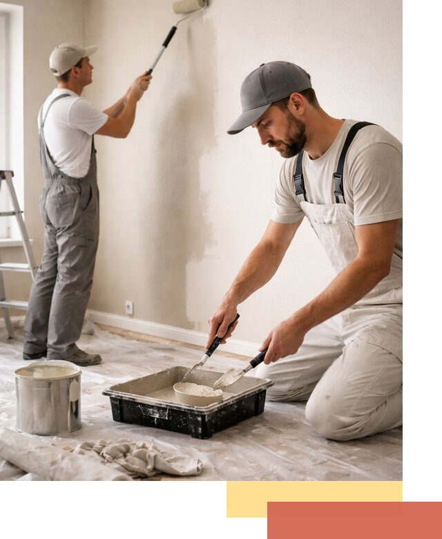 Покраска стен в квартире в Приморско-ахтарске — профессионально и аккуратно