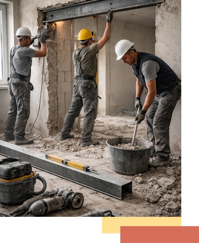 Создание проемов в стенах и несущих конструкциях в Приморско-ахтарске