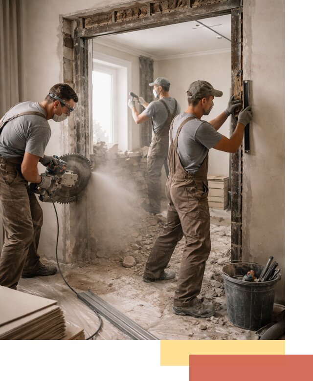 Расширение дверного проема под установку новой двери в Приморско-ахтарске