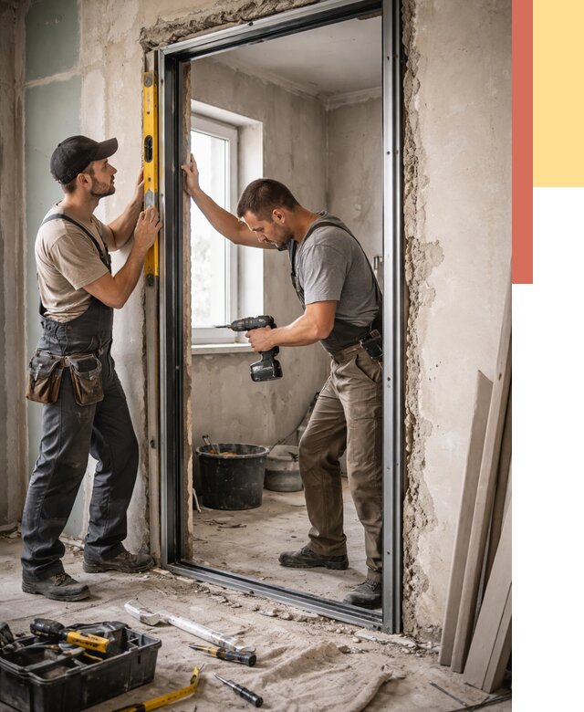 Закладка дверного проема в Приморско-ахтарске от 3548 руб. — быстро и недорого | ОТДЕЛОЧНИК-Прр