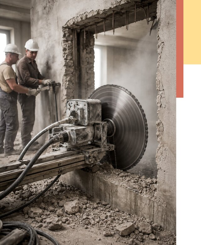 Алмазная резка проемов в Приморско-ахтарске от 4562 руб. быстро и недорого | ОТДЕЛОЧНИК-Прр