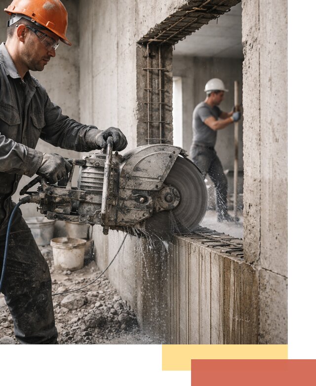 Алмазная резка проемов в Приморско-ахтарске быстро и точно