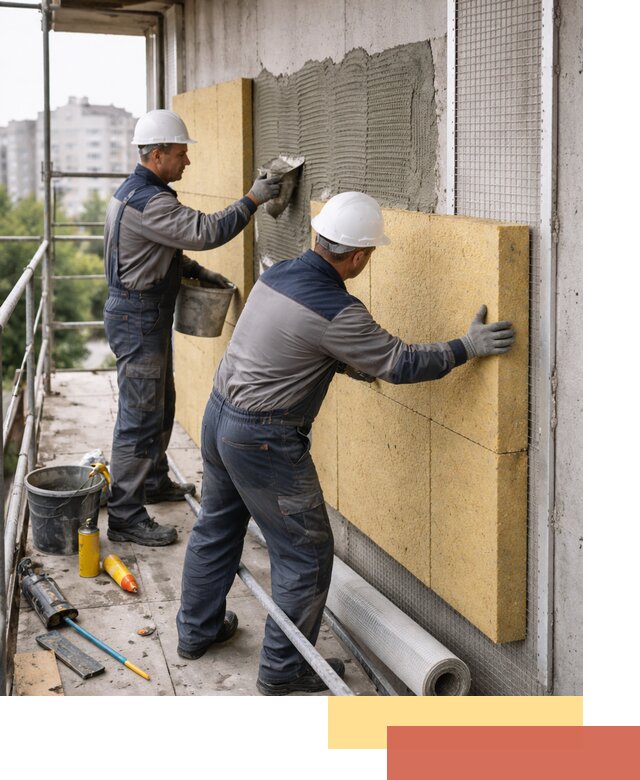 Утепление стен зданий и домов в Приморско-ахтарске качественно и надежно