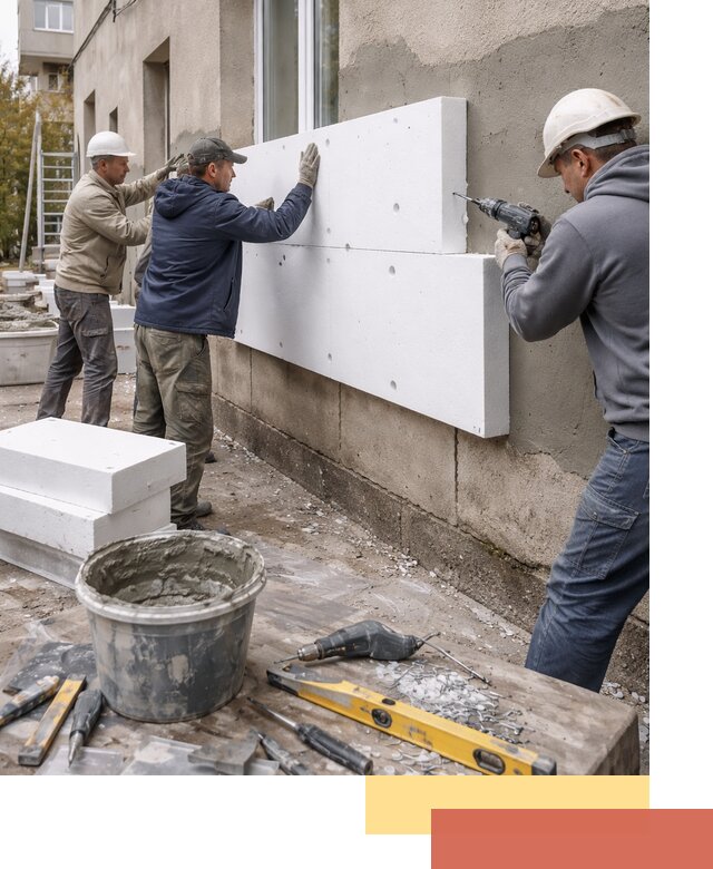 Утепление наружных стен пенопластом в Приморско-ахтарске