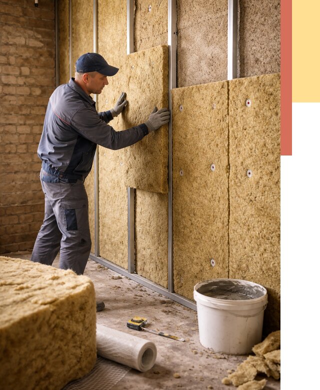 Утепление стен минватой в Приморско-ахтарске от 1369 руб./м2 — недорого и быстро | ОТДЕЛОЧНИК-Прр