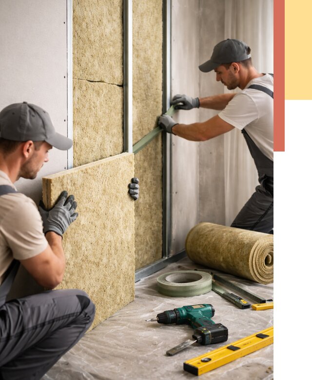 Шумоизоляция стен в Приморско-ахтарске под ключ от 1876 руб. | ОТДЕЛОЧНИК-Прр