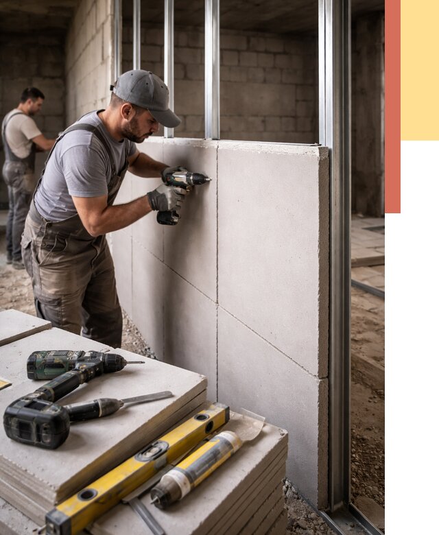 Кладка влагостойких перегородок ПГП в Приморско-ахтарске от 1217 руб. под ключ | ОТДЕЛОЧНИК-Прр