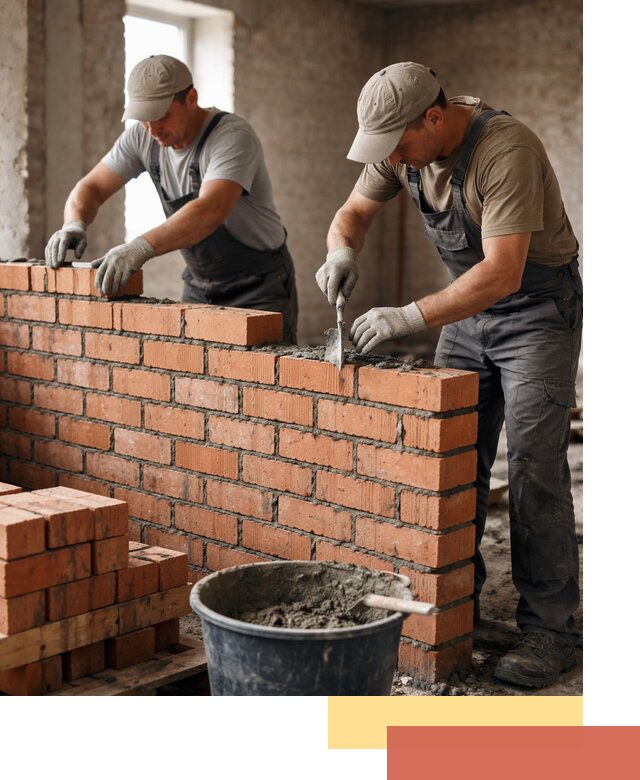 Кладка кирпичных перегородок под ключ в Приморско-ахтарске