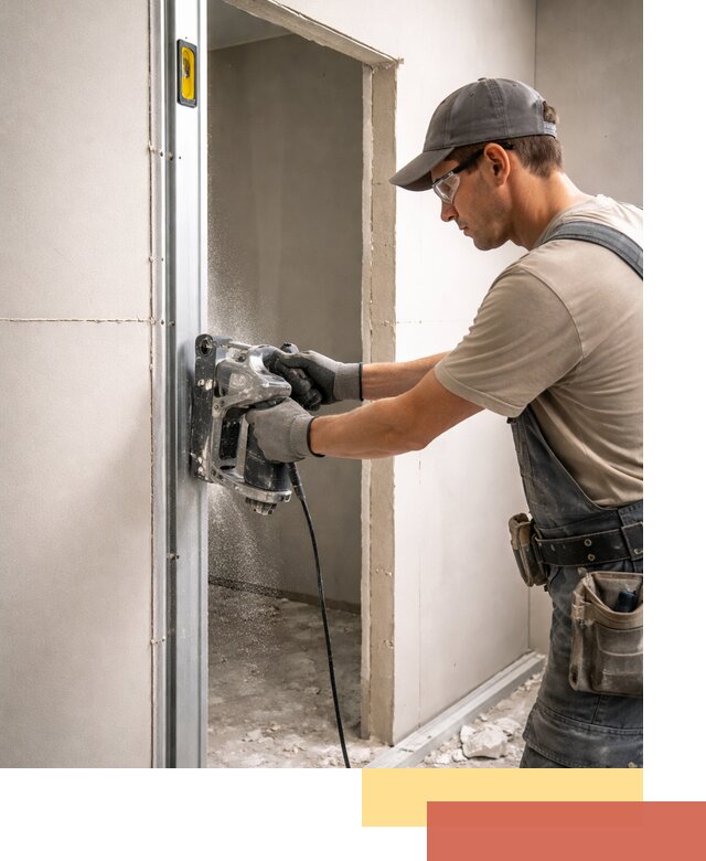 Устройство дверного проема в перегородке в Приморско-ахтарске