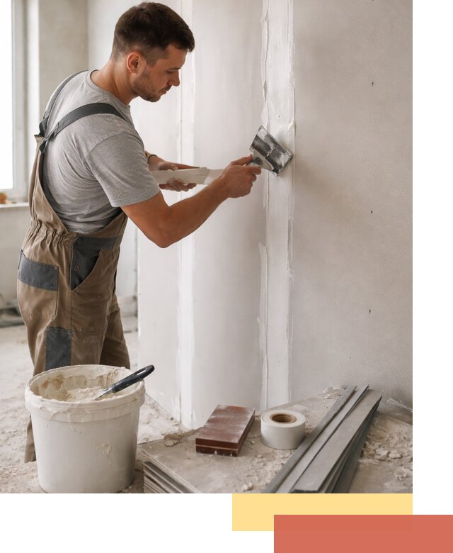 Шпаклевка перегородок из гипсокартона в Приморско-ахтарске качественно и быстро