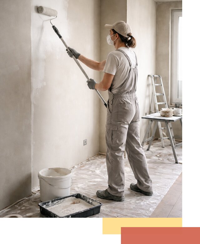 Покраска перегородок из гипсокартона в Приморско-ахтарске качественно и недорого