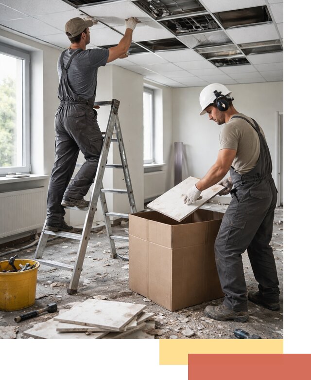 Демонтаж потолочной плитки в Приморско-ахтарске быстро и аккуратно