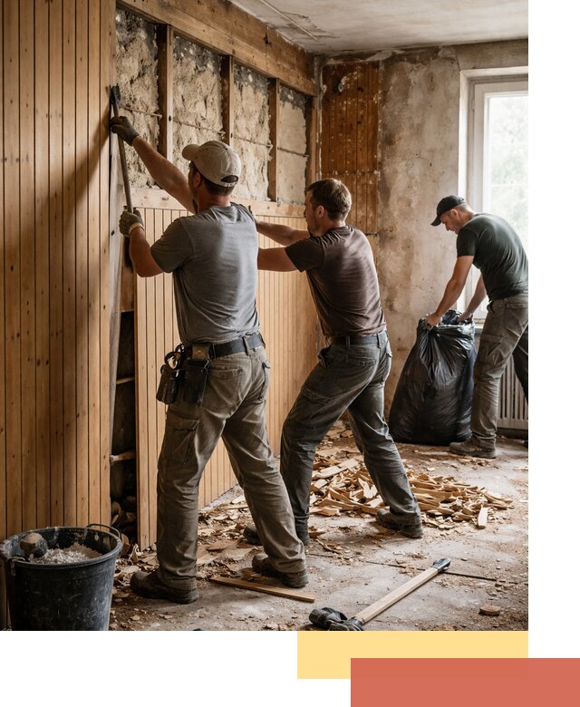 Демонтаж вагонки и вывоз материалов в Приморско-ахтарске