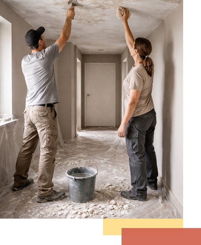 Удаление побелки с потолка в Приморско-ахтарске — быстро и аккуратно