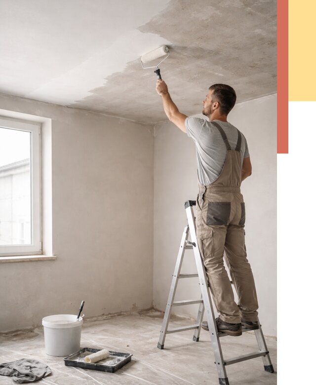 Грунтовка потолка в Приморско-ахтарске от 2535 руб. — быстро и недорого | ОТДЕЛОЧНИК-Прр