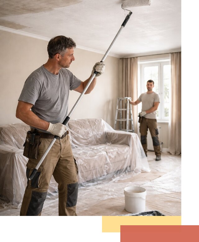 Грунтовка потолка в Приморско-ахтарске — подготовка под покраску и отделку