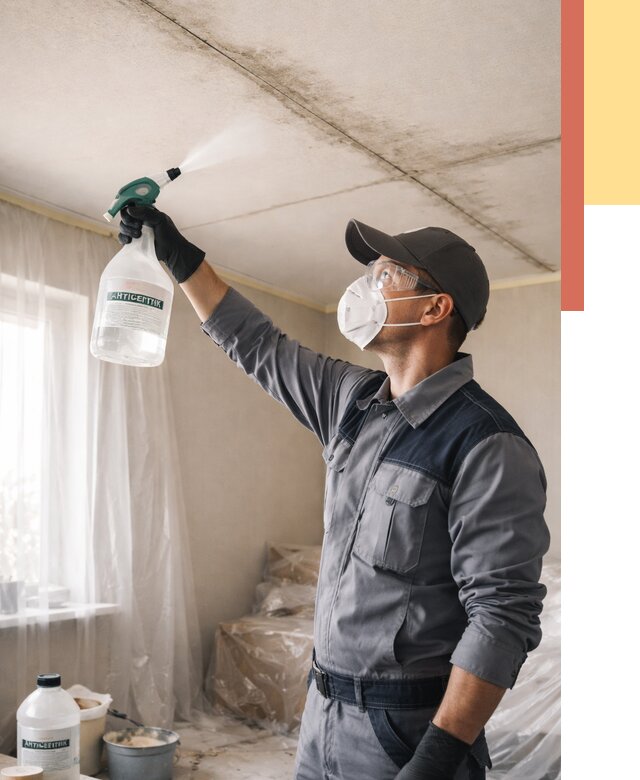 Антисептическая обработка потолка в Приморско-ахтарске от 2535 руб. | ОТДЕЛОЧНИК-Прр