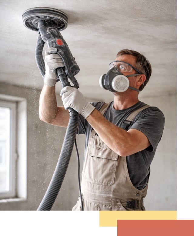 Шлифовка потолка в Приморско-ахтарске — качественная подготовка под отделку