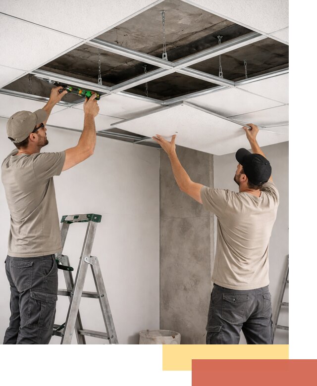 Монтаж потолка Армстронг под ключ в Приморско-ахтарске