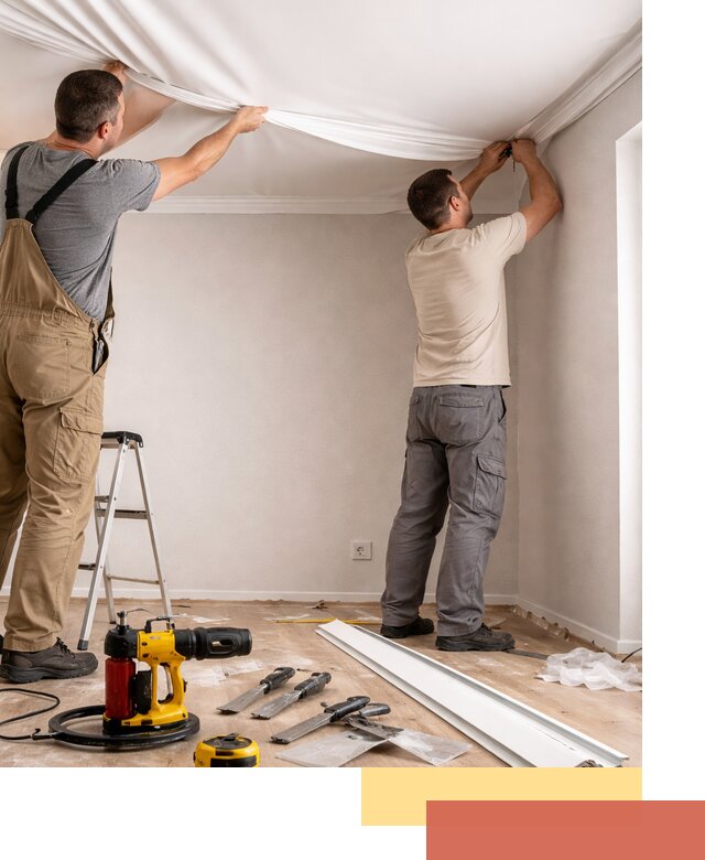 Монтаж ПВХ натяжного потолка в Приморско-ахтарске качественно и быстро